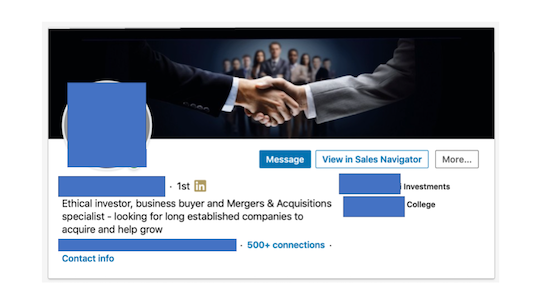 linkedin profile